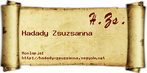 Hadady Zsuzsanna névjegykártya
