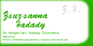 zsuzsanna hadady business card